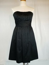 Davids Bridal Short Strapless Black Formal Dress Bridesmaid Size 8 Cocktail 