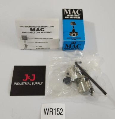 *BRAND NEW* Mac B12-410 Adjustable Line Tap Valve 1/4 To 5/16'' + Warranty! 