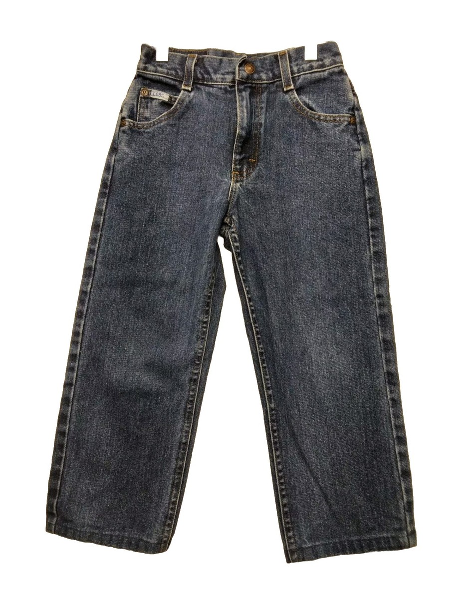 Lee Denim Jeans Kids Straight Leg 22 Inch Waist 18 Inch Inseam 5