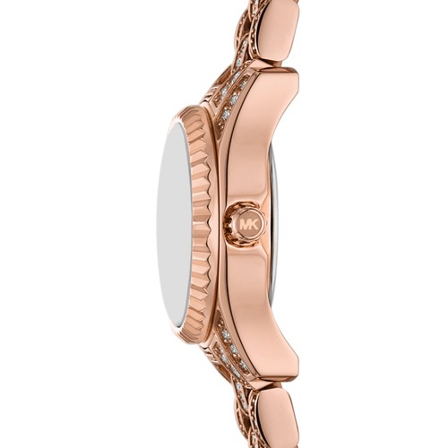 Michael Kors Lexington Three-Hand Rose Gold-Tone Stainless Steel Watch MK4863 - Picture 2 of 4