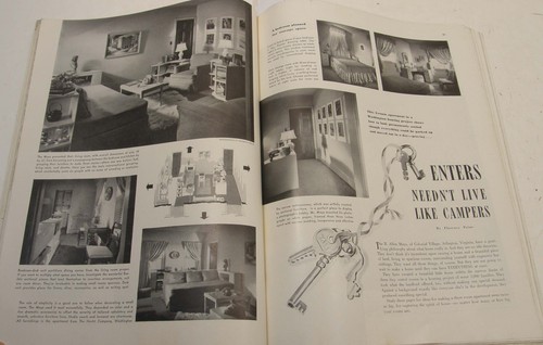 OCTOBER 1942 HOUSE BEAUTIFUL WWII patriotic ads DECORATING DURING WARTIME - Picture 15 of 24