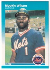 1987 Fleer #25 Mookie Wilson New York Mets
