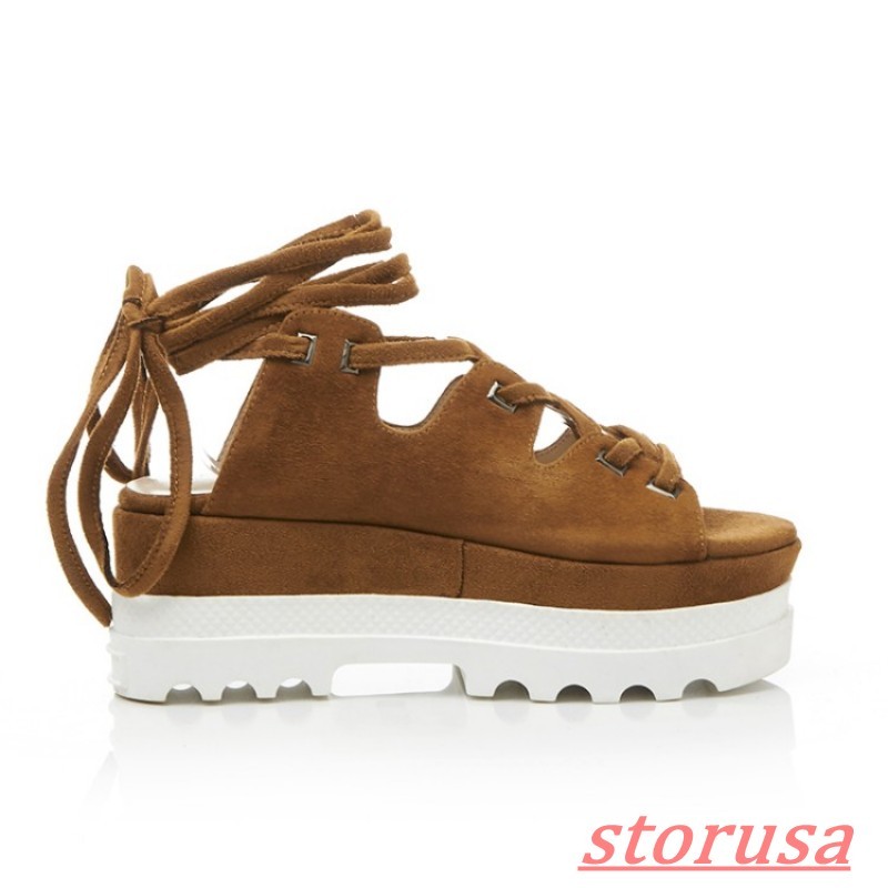 Womens Womens Womens Nubuck Leather Creepers Wedge Heels Strappy shoes Casual Roman Sandals Sz 26683f Womens Womens Womens Nubuck Leather Creepers Wedge Heels Strappy shoes Casual Roman Sandals Sz 26683f