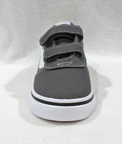Vans Toddler Boy's Ward V Checker Dot Pewter/White Skate Shoes - Sizes 6/8/9/10 - Picture 4 of 7