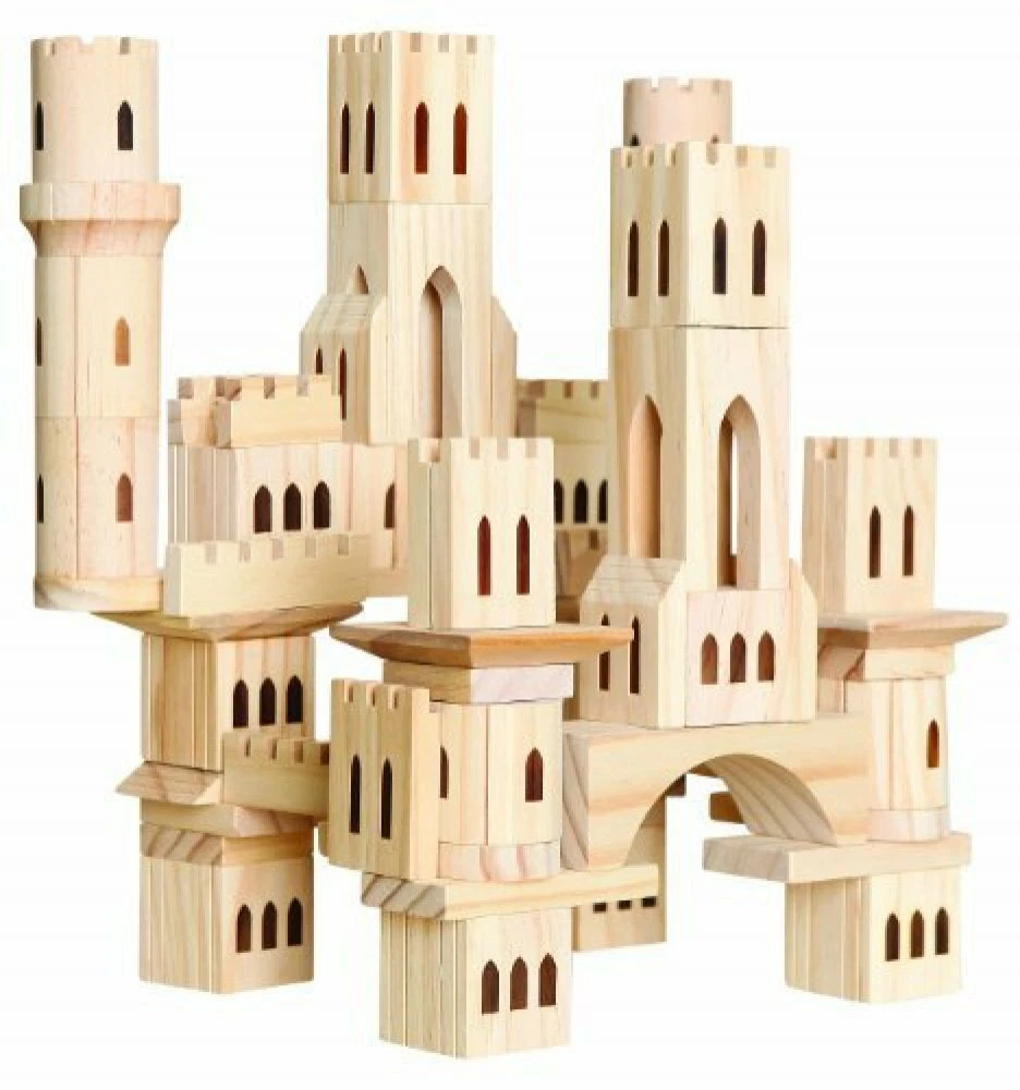 Wooden castle sales block set