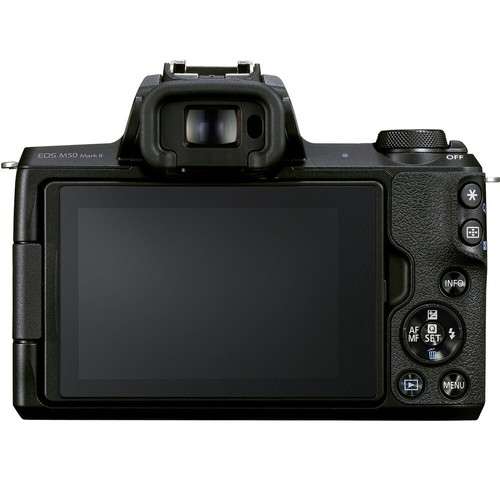 Canon M50 II +15-45mm Lens (Black) +55-200mm IS Lens (Silver) +3 PC Filter +64GB - Picture 3 of 10
