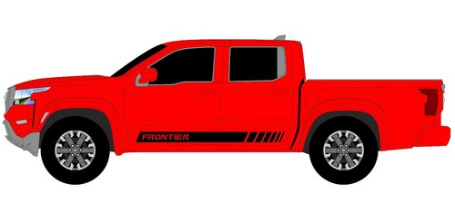 x2 Nissan Frontier Side Door Vinyl Decals Graphics Fits 2005 - 2023 - Picture 2 of 2