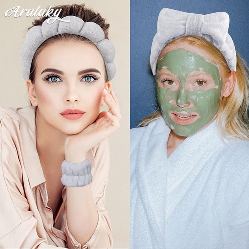 Spa Headband for Women Sponge Headband for Washing Face Clouds Soft Hairband - Bild 5 von 7