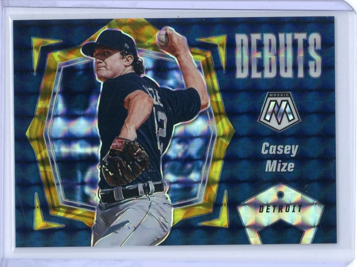 2021 Panini Mosaic Debuts Blue #PD13 CASEY MIZE 36/99