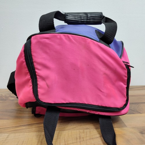 Bolso de Bowling AMF Bola Única Correa de Nylon Rosa Púrpura Negro De Colección Años 90 - Imagen 6 de 8
