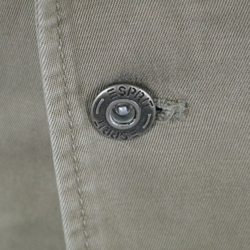 Chaqueta de Campo Para Hombres 40R Talla EE. UU. ESPRIT Marrón Sarga Algodón Abrigo Deportivo Blazer - Imagen 6 de 11