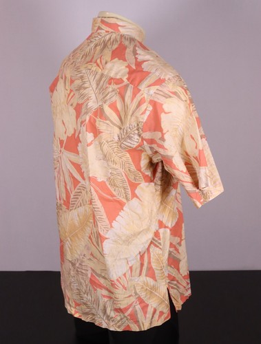 TORI RICHARD Herren Medium Floral Print Hawaii Aloha Hemd - Pink Beige Multi - Bild 8 von 9