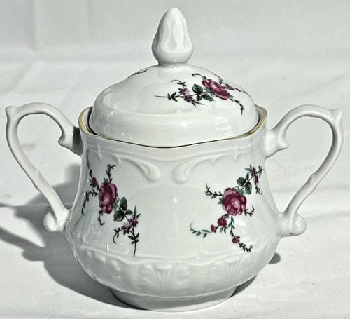 Vintage 1960's Wloclawek Poland Fine China set Floral Design Tea Set 4 PC set - Picture 15 of 21