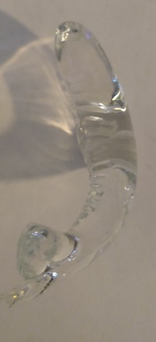 Estatuilla de ballena arqueada de vidrio con plomo transparente - Imagen 7 de 7