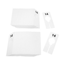 10PCS WHITE Rectangular Plastic SIZE 14 Dividers Hangers Retail Clothing 2" x 5"