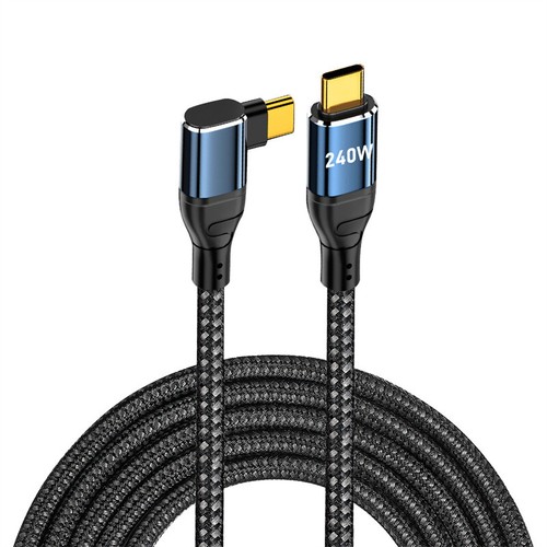 240W USB C Right Angle Cable PD3.1 Type C Fast Charge Charger Cord For iphone 15 - Picture 13 of 15