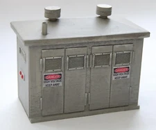 BUILDING PLANS -Electrical Control Cabinet S Scale 1:64 Model Railroad Diorama