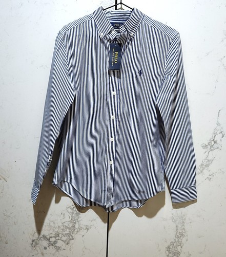 Polo Ralph Lauren Shirt Striped Cotton Poplin Teens L - Picture 2 of 5