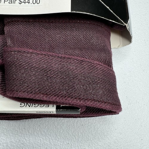 HUE Original Denim Washed Brights Leggings Womens Size Small Vineyard Wine New - Picture 5 of 8