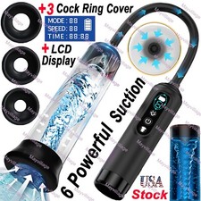 Electric Automatic Vacuum Penis Pump Enhancer Male Penis Enlarger Growth For ED