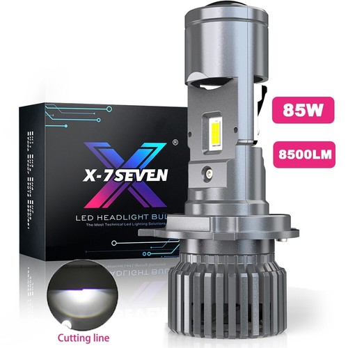 X-7SEVEN X-LUMINO 85W CANBUS H4 Projector LED Lens Headlight Bulb For Motorcycle