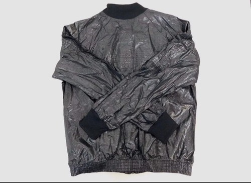 NWT Adidas Originals Medallist Track Jacket L Grey Black Shiny SST Firebird - Picture 2 of 7