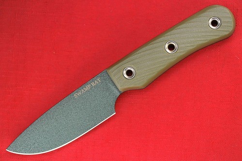 Swamp Rat Mini Vex .165" Forest Green Blade,Textured Olive Drab Green G10 Handle - Picture 1 of 12