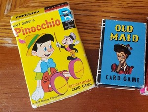 Details About 1 Vintage Old Maid Cards1 Vintage Pinocchio Game Cardswhitman Pub Com - 