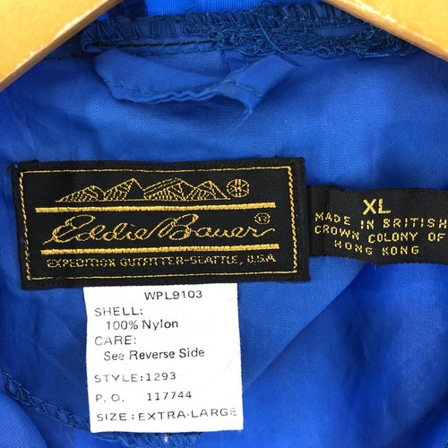 80s-90'S Eddie Bauer Black Tag Anorak Parka Made in England Men's XL Vintage... - Picture 3 of 8