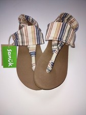 Women's Sanuk Sling ST Blanket Sandal Size 6 Multicolor New with Tags MSRP 45