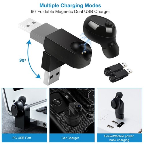 Stereo Headset In-Ear Wireless Earphone Earbud Headphone For iPhone Samsung LG - Picture 15 of 33