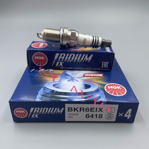 4 X New NGK IRIDIUM IX Resistor Performance Power Spark Plugs BKR6EIX # 6418 - Picture 2 of 2