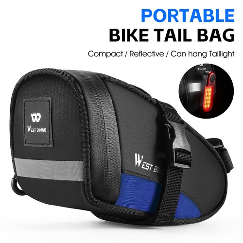 Bike Saddle Tube Bag Waterproof Under Seats Bag Large Capacity M2U7 - Picture 4 of 5