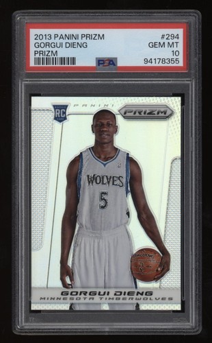 2013-14 Gorgui Dieng PSA 10 Panini Prizm Silver Prizm Rookie Rc #294 *NICE* POP1