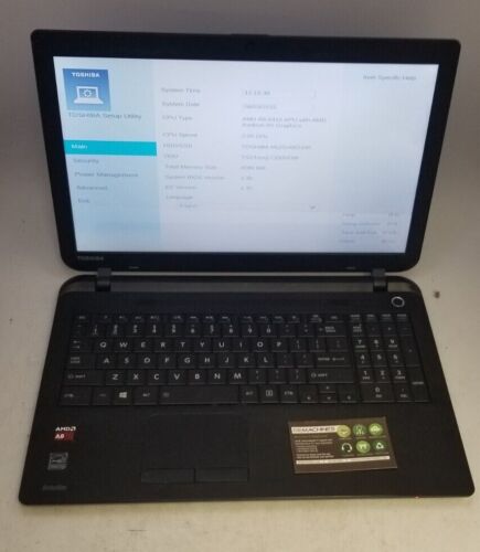 Toshiba Satellite C55D-B5214 15.6" AMD A8-6410 @2GHz 4GB Ram 1TB HD - NO OS - Picture 1 of 9