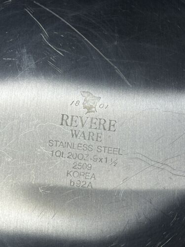 Revere Ware 2509 Teglia per Torte Acciaio Inox Piatto Rotondo Piatto per Torte Vassoio da Servizio 9" - Foto 6 di 7