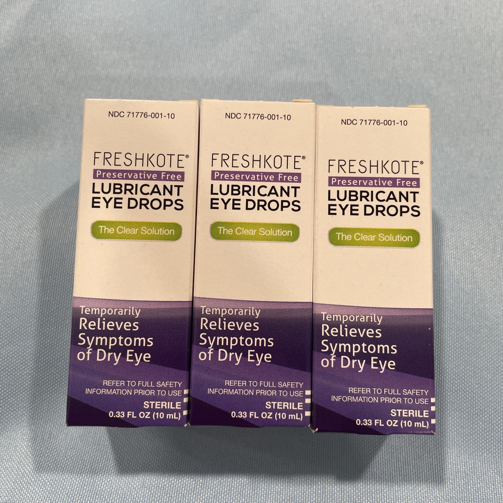 FRESHKOTE PreservativeFree Lubricant Eye Drops For Dry Eyes, EA 0.33