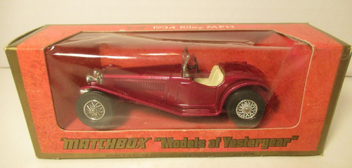 Vintage 1973 Matchbox Car Models of Yesteryear Y-3 1934 Riley MPH 35:1 Scale - Picture 2 of 7