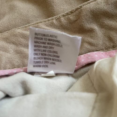 Old Navy Girl Tan Khaki Pants School Uniform Size 8 Medium Adjustable Waistband, - Picture 13 of 13