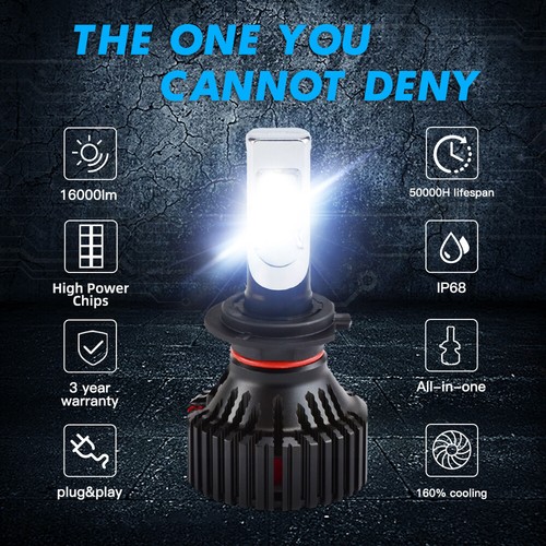 2x H7 LED Headlight Bulbs Conversion 16000LM Fit Audi TT 2006-2014 Bright White - Picture 10 of 10