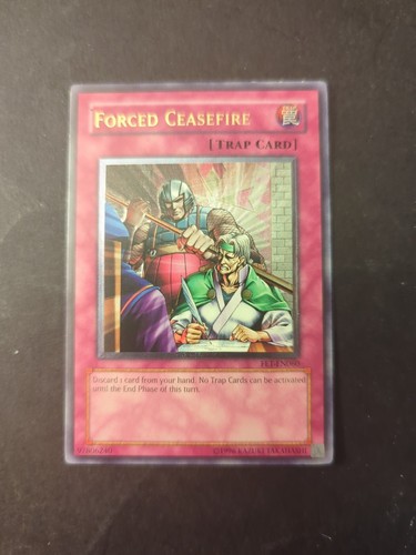 Yugioh Forced Ceasefire FET-EN060 Ultimate Rare Crease - Picture 1 of 3