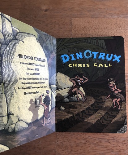 Dinotrux by Chris Gall, Board Book Dinosaur Trucks - Picture 4 of 7