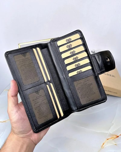 2069 Type, 4 Color Genuine Leather Large Women's Wallet, Women Gift ,Handmade - Picture 24 of 32