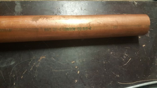 2โ-21/2โ-,3โOD ID Copper Pipe By the Inch - Type L L@@k