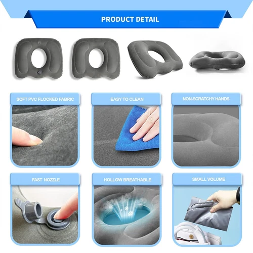 Orthopädischer Sitzring Hämorrhoiden Comfort Kissen Sitzkissen Anti Dekubitus DE - Bild 5 von 12