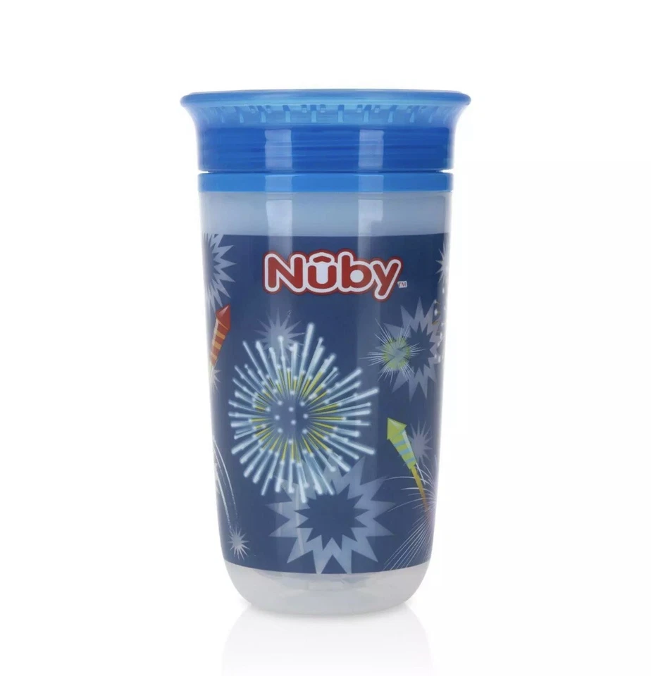Nuby 10 OZ Taza iluminada 360 Wonder Fireworks aislada Foto 3 de 3