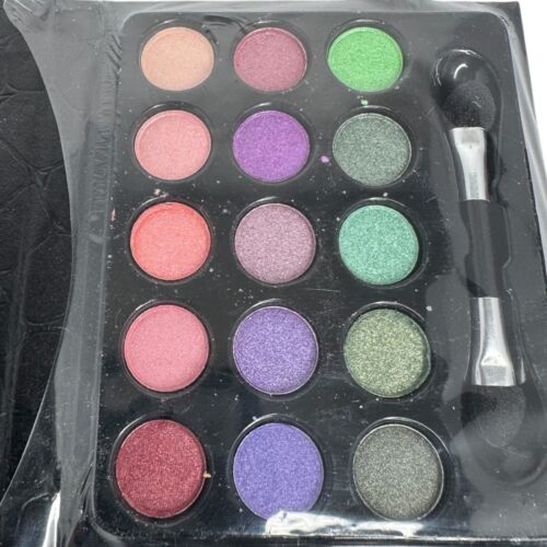 x4 L.A. Colors GLAM Little Black Book 15 Color Eyeshadow Pocket Palette New - Picture 8 of 8