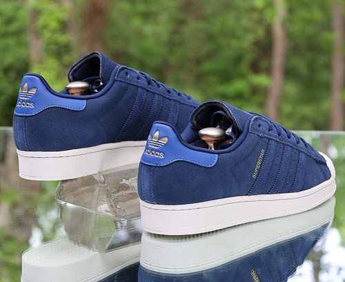Adidas Superstar Adv Royal Blue Gold Men's Size 10.5 Custom ID3365 - Picture 11 of 13