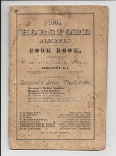 1882 Horsford's Almanac and Cook Book from Rumford Chemical Works