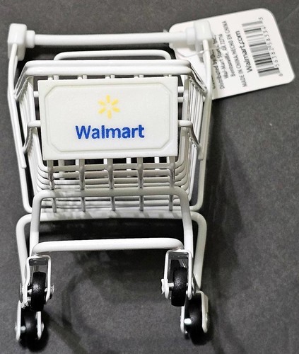 Mini Metal Official Walmart Shopping Cart Trolley Diecast Moving Parts NEW - Picture 6 of 8